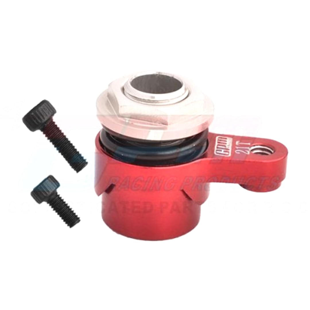 GPM 7075 Alloy 21T Servo Saver Set Horn W. Built-in Spring for ARRMA1/18 Granite Grom Mega 380 ARA2102 Typhon Grom ARA2106 (Red)
