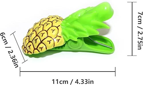 Miniatura 4 de 4 clips de toalla de playa para silla, clips de toalla de plástico verde cactus de gran tamaño, clips de piscina para evitar que la toalla se vuele,