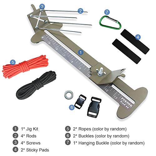 DECDEAL Paracord Pulseira Jig Kit Paracord Tool Kit Tecelagem DIY Maker Tool sem pés de borracha ant