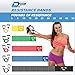 DynaPro - Exercise Resistance Bands, Adjustable Resistance Bands with D-Handles, Fitness Tubes Alternative, Tension Bands for Workout and Therapy, with Exercise Resource, Red