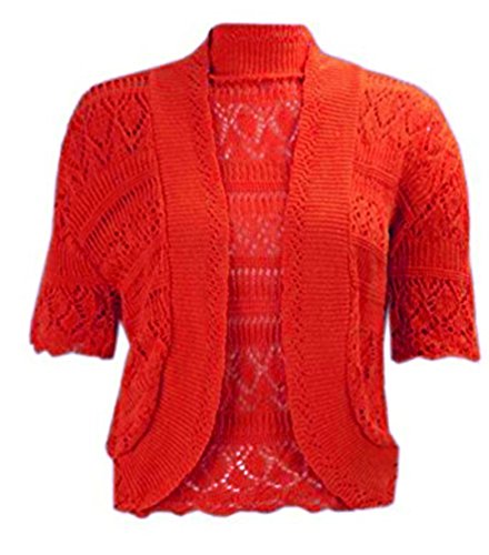Torera para mujer rojo rosso con manga tres cuartos ideal para combinar