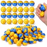 Tasdurian 24 Pcs Cartoon Themed Stress Balls Bulk Squeezable Sensory Fidget Relief Balls 1.6" Party Favors Supplies Goodie Bag Stuffers Hand Therapy for Adult Teens (Yellow Banana)
