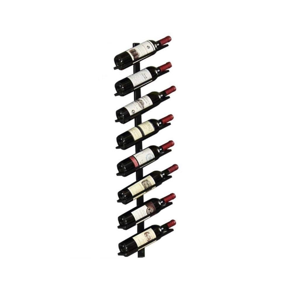 Casiers à vin muraux noirs pour 8 bouteilles de style moderne