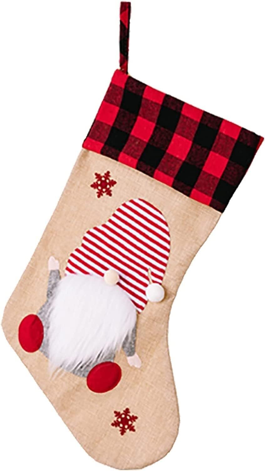 Christmas Stocking,Hooks for Hanging Ornaments Big Stockings Candy Socks Christmas Decorations Home Holiday Christmas Party Decorations Seasonal Ornaments of All Seasons
