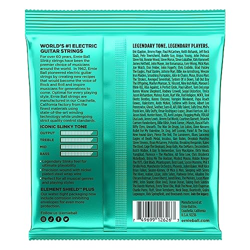 Image of Ernie Ball Not Even Slinky Nickel Wound Electric Guitar Strings, 12-56 Gauge (P02626)