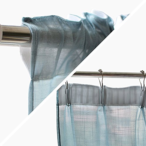 Abreeze Balloon Curtains Adjustable Tie-Up Curtain Living Room Bedroom Shade Curtains,Light Blue 1Panel #TOP5