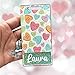 Candy Hearts Badge Buddy - Customizable Valentine's Day Badge Backer - Handmade Cute ID Tag for Nurses, RNs, Medical Staff, Teachers, Office Staff & More