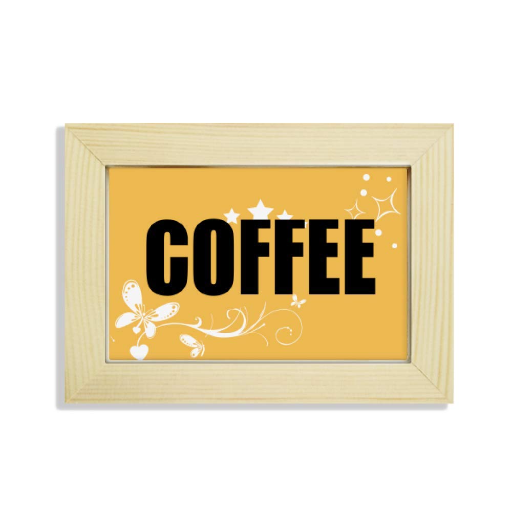 Marco de fotos de flores con acabado pintura café de alta calidad para escritorio de madera