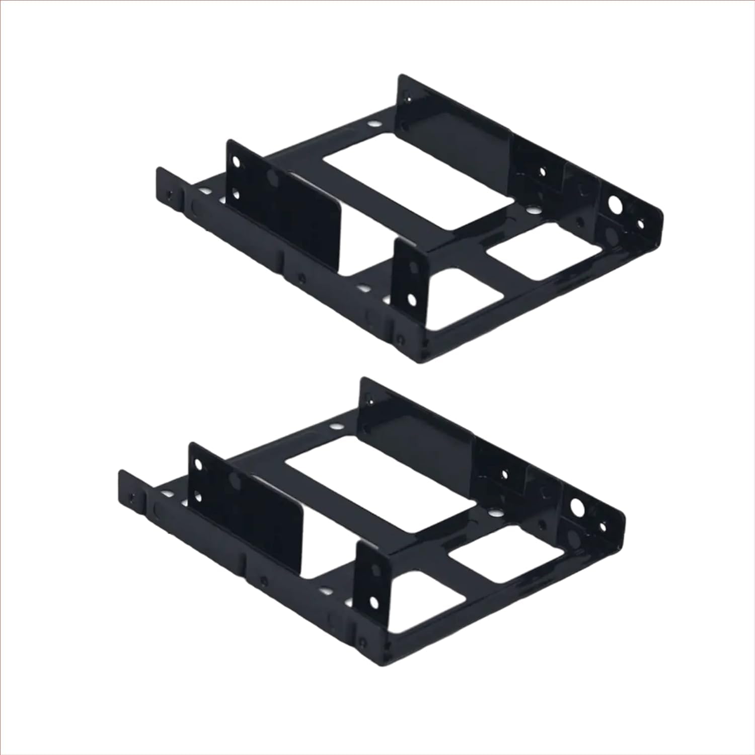 2 Pcs| 2.5 to 3.5 Bay Internal Hard Disk HDD SSD Bracket Hard Drive Dual Desktop SSD Mounting Bracket Trey-picture-14
