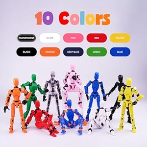 GAOFBA-10pcs-Lucky-13-Action-Figures-3D-Printing-Titan-13-Action-Figures-Multi-Jointed-Movablewith-3-Hand-Shapes-4-Weapons