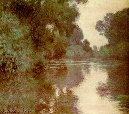 Peinture à l'huile Claude Monet Bras de Seine Giverny sur toile de lin