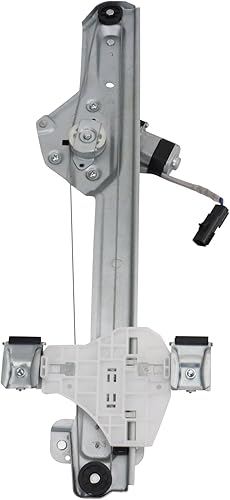 TRQ Regulador de motor de ventana eléctrica para lado trasero izquierdo compatible con Silverado Tahoe Sierra Escalade