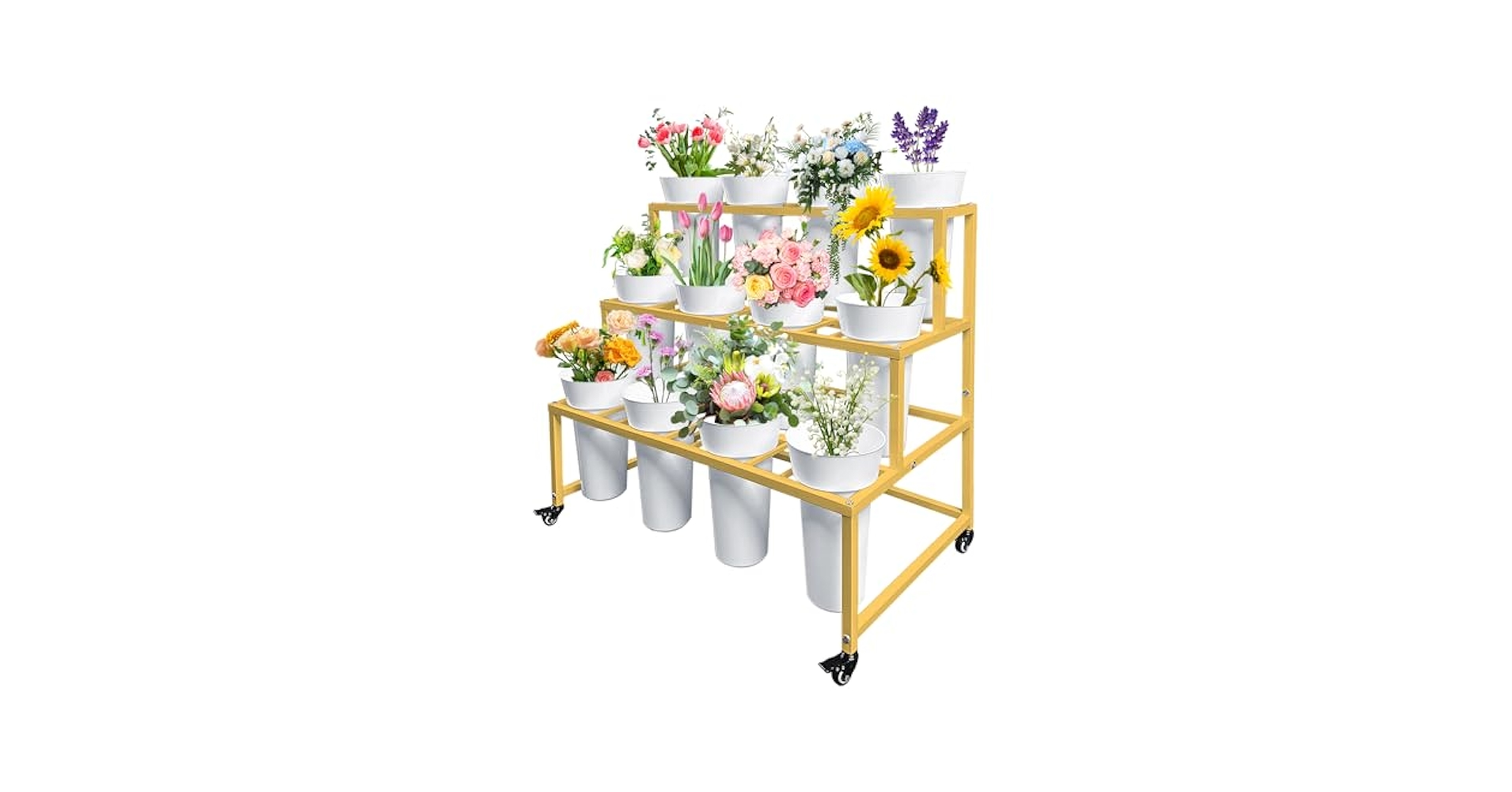 花瓶・フラワースタンド Flower stand tower Rattan three sets