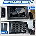 AUTOWIKI Rear Window Storage Molle Panel Flank Kit Compatible with 2018-2025 Jeep Wrangler JL 4-Door, Side Wing Kit Rear Window Protection, Rear Window Cargo Organizer Kit