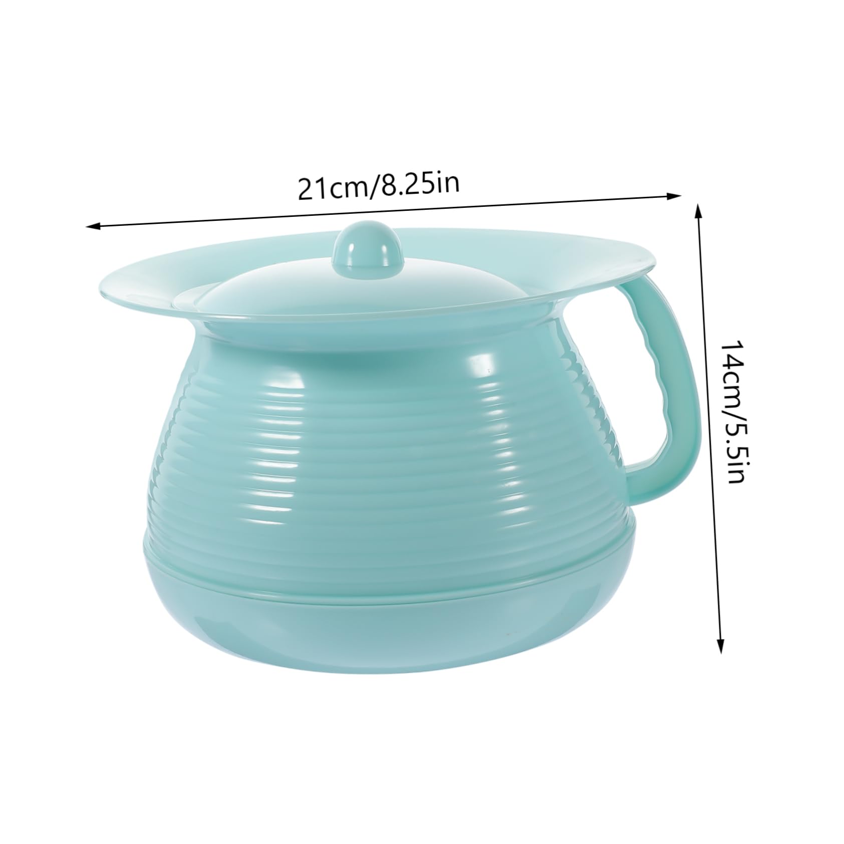 Healeved Vasino Water Bambini in Plastica per Uso Familiare, Orinatoio da Notte con Coperchio Facile da Pulire e Resistente alle Macchie, per Bambini