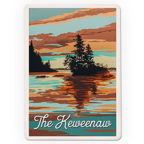 The Keweenaw Michigan Baraja de poker 52 cartas miniatura 3