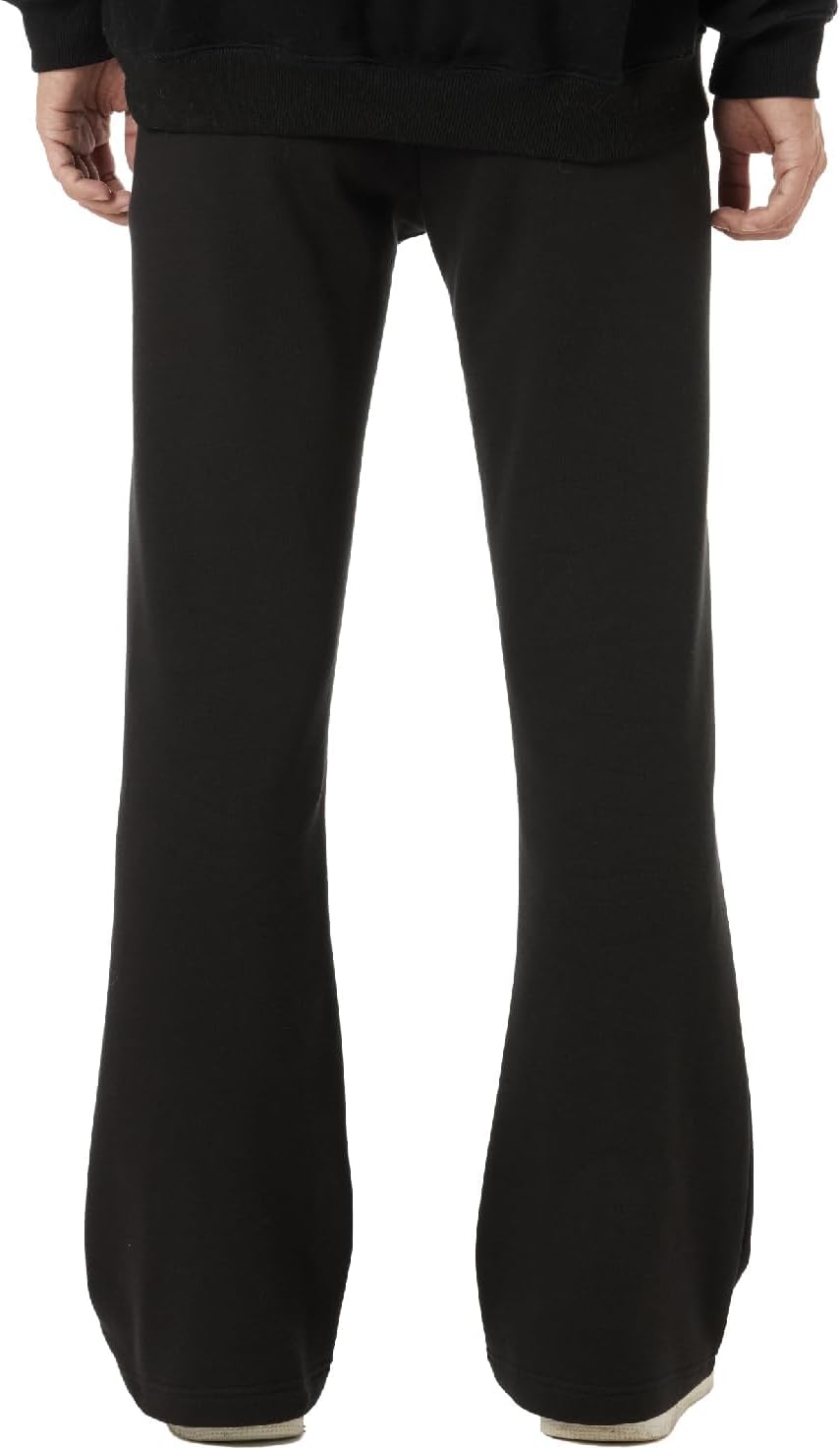 BRISIRA Mens Sweatpants Flare Fleece Baggy Pants Wide Leg Warm with Deep Pockets Elastic Drawstring Bell Bottom - Image 4