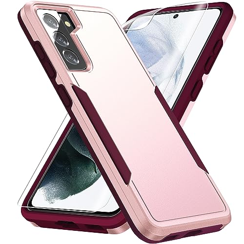 Image of for Samsung Galaxy S21 Case with HD Screen Protector, Pink