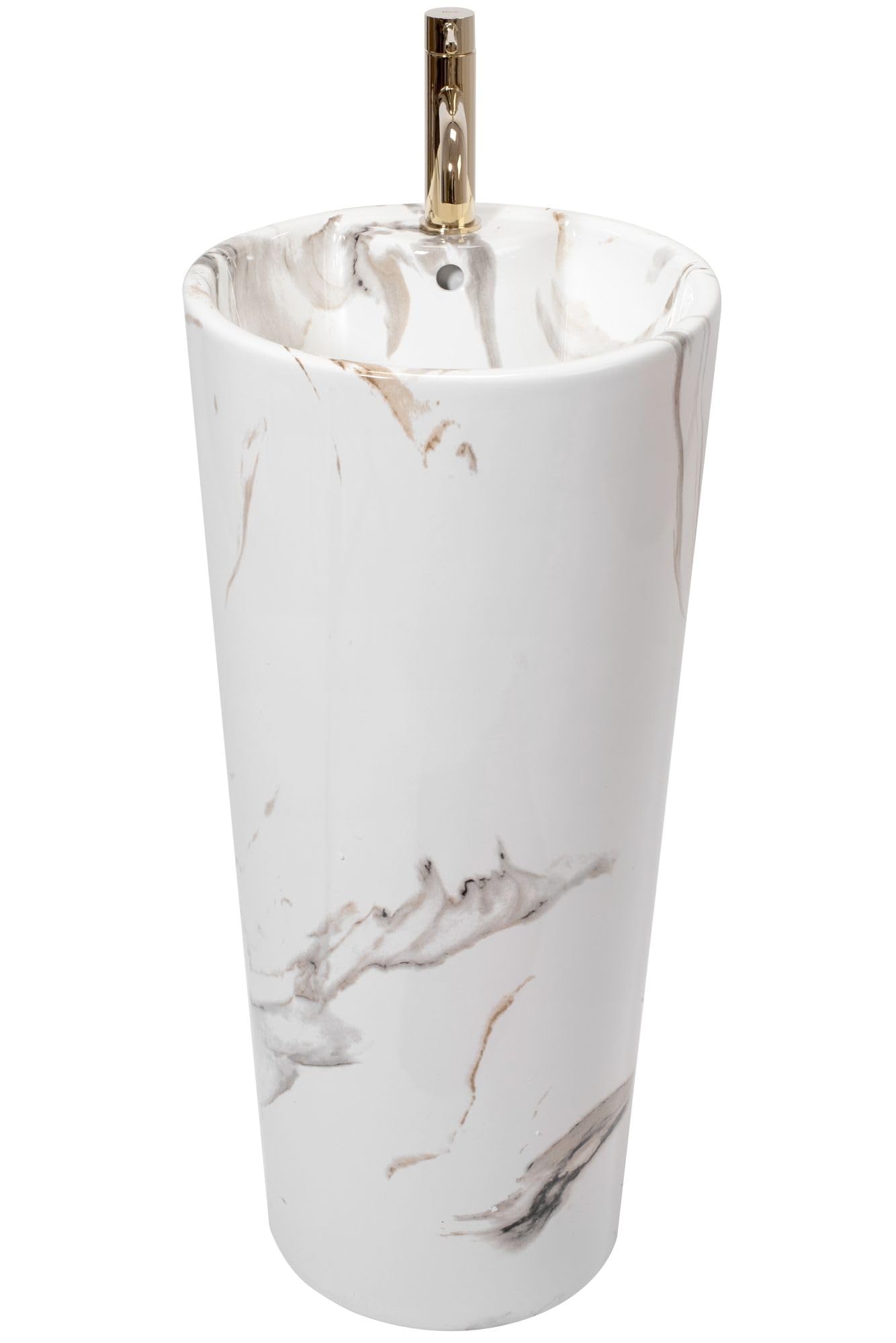 Lavabo De Pie Rea Blanka Marble Blanco