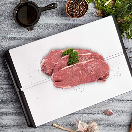LEPO Fast Defrosting Tray, Eco Friendly Quick Defrosting Tray for Thawing Frozen Meat, Rapid Thawing Plate for Fast Defrosting Frozen Food, Quick Food Defroster Thawing Board for Meat Pork Beef Fish