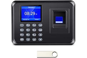 Fingerprint Attendance Machine with U Disk - 16GB