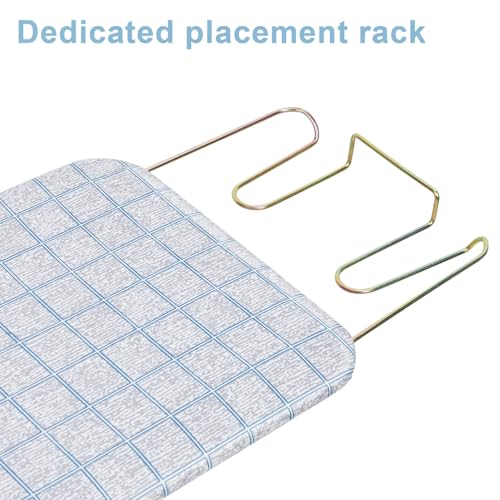 duwiikab 42 inch Ironing Board, Foldable Ironing Board Full Size, Height Adjustable Iron Stand, with Iron Rest, Extra-Wide Clothes Ironing Boards with Heat-Resistant Cover, Easy Storage Blue 2 - Image 8