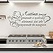 Wall sticker Frase Si Cucina sempre pensando a qualcuno... Adesivi Murali Aforismi Decoro Pareti Cucina | Gigio Store