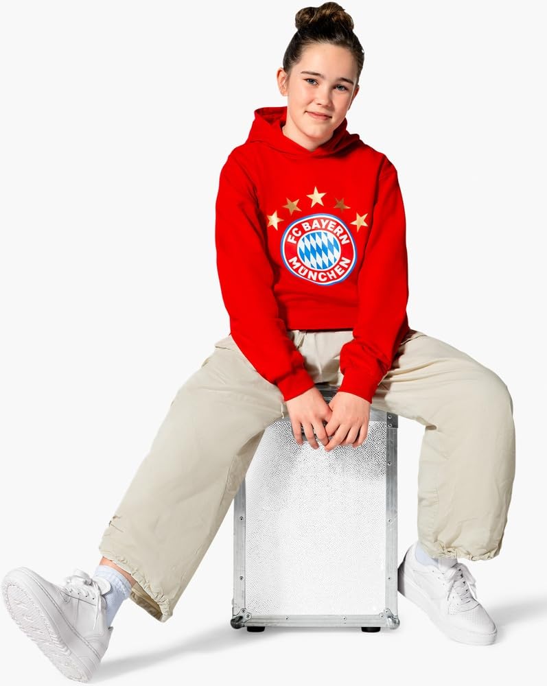 FC Bayern München Hoodie Essential Kinder Rot