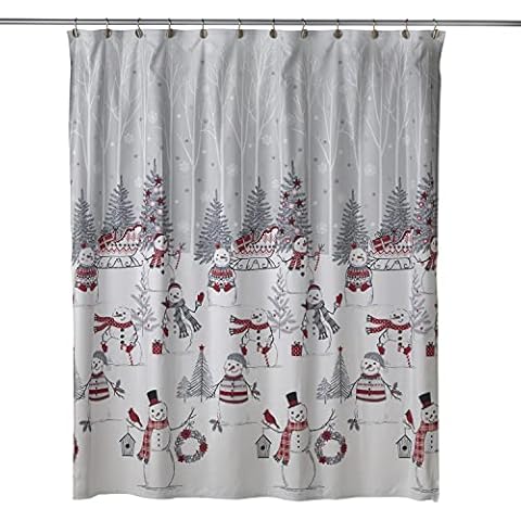 SKL Home Whistler Snowman Shower Curtain Cover
