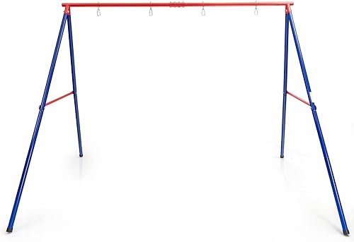 INFANS Soporte de columpio de metal resistente de 550 libras, soporte de columpio extra grande con marco en A para niños y adultos, actividades en