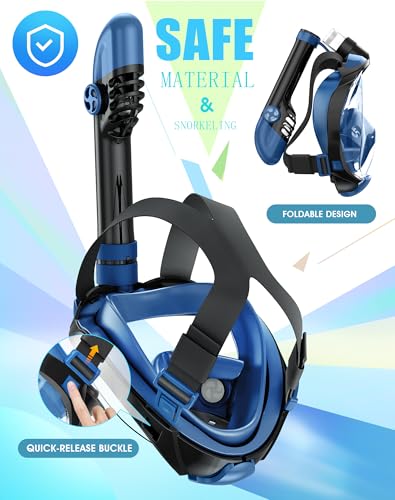 image for Greatever G2 Full Face Snorkel Mask with Latest Dry Top System,Foldabl