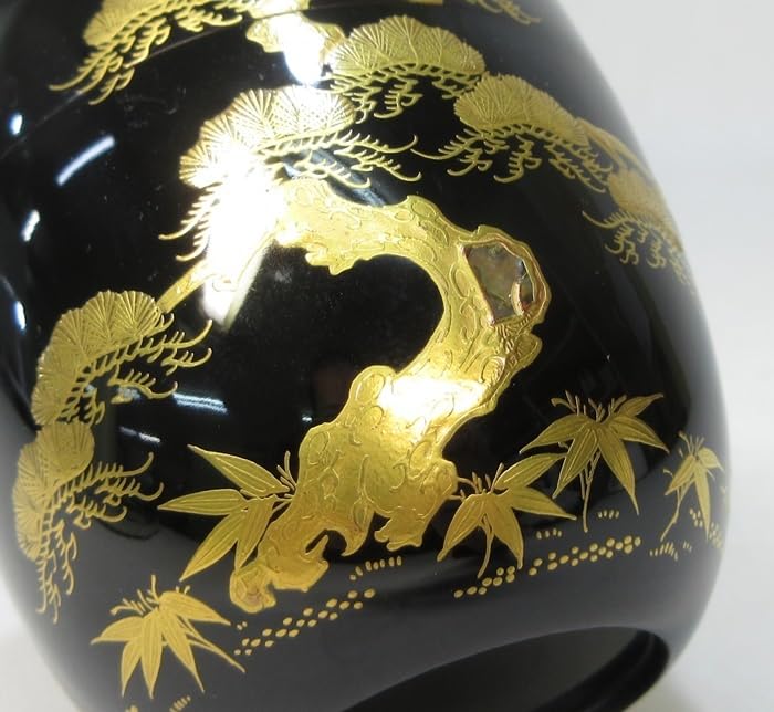 Amazon.co.jp: 【F3381】茶道具塗師哲斎造螺鈿細工老松蒔絵大棗共箱栞