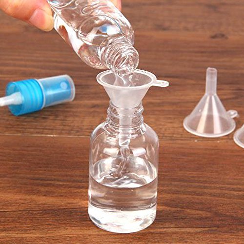 Honbay 30Pcs Mini Plastic Funnels For Lab Liquid Essential Oils Blend Sand Art Perfume Craft Spice Etc (Round Edge) #TOP5
