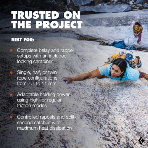 Image of BLACK DIAMOND ATC Belay Rappel Device, Aluminum Rock Climbing, Canyoneering
