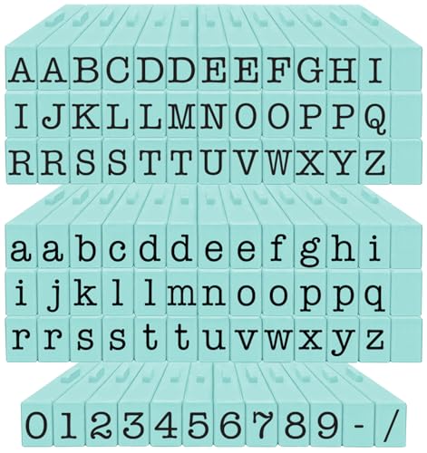 PEGZ Alphabet Stamps American Typewriter 1/4" Medium Size 90 Piece Bundle