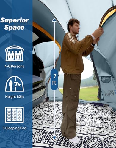 JOYTUTUS SUV Tailgate Tent with Rainfly