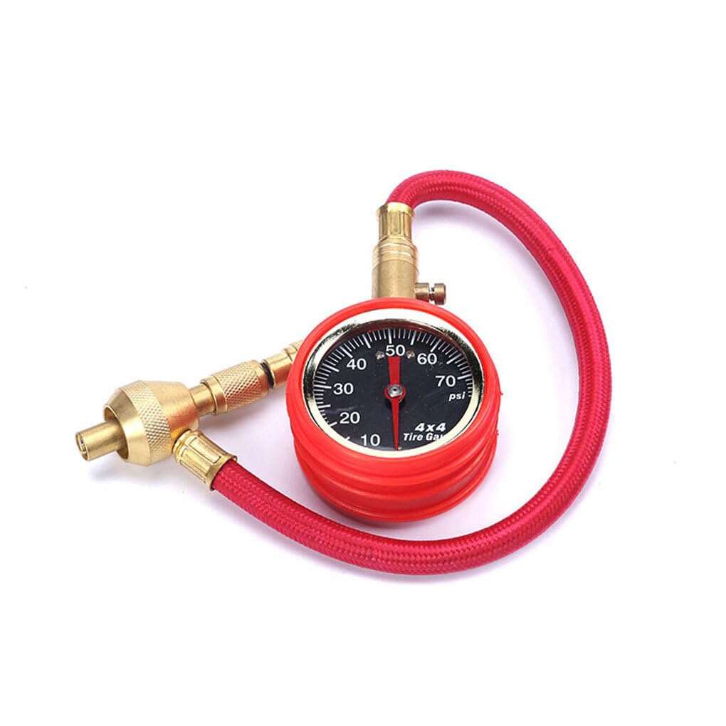 Medidor de presión de neumáticos, deflactores 4X4 para Motocicletas automotrices, Bicicletas, Camiones, ATV, UTV, Kit de deflactor de neumáticos 0-75PSI 4X4
