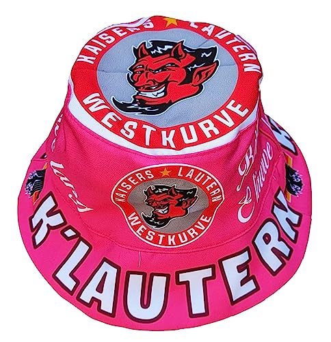 Generisch Kaiserslautern Sonnenhut in Pink (Betze Girl/E Läwwe lang), Fischerhut, Anglerhut
