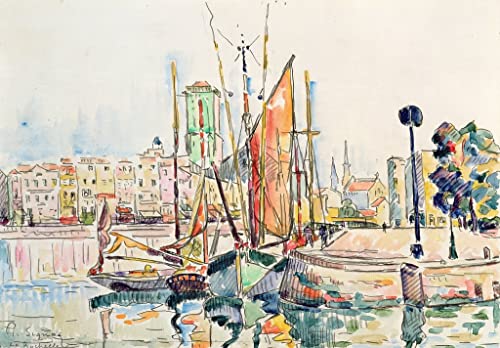 Impression d'art La Rochelle Paul Signac grand format 60x90cm aux couleurs éclatantes