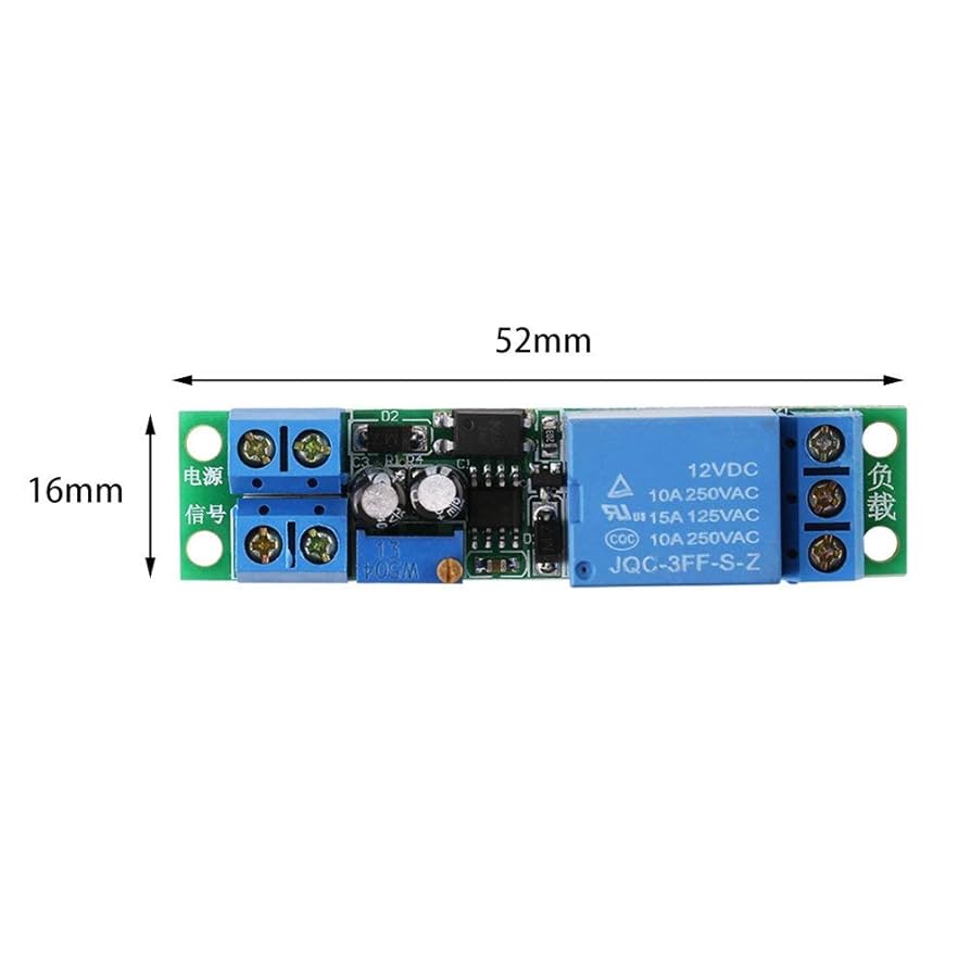 NE555 DC 12V Digital Delay Module - Time Delay Switch