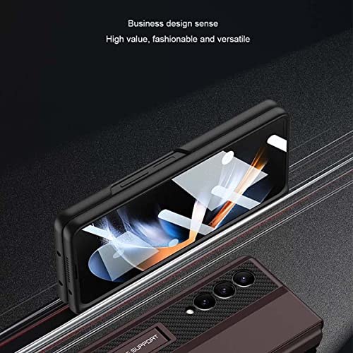para a caixa Samsung Galaxy Z Fold 4,Suporte para negócios Shell com protetor de tela Capa protetora