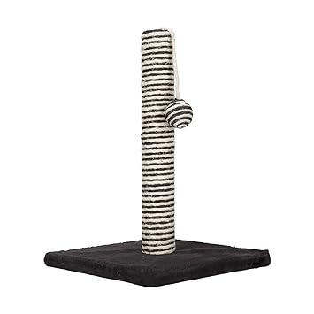 Cat Scratching Post, Detachable Plush Platform Kitten Scratcher Tree Back Massage for Indoor