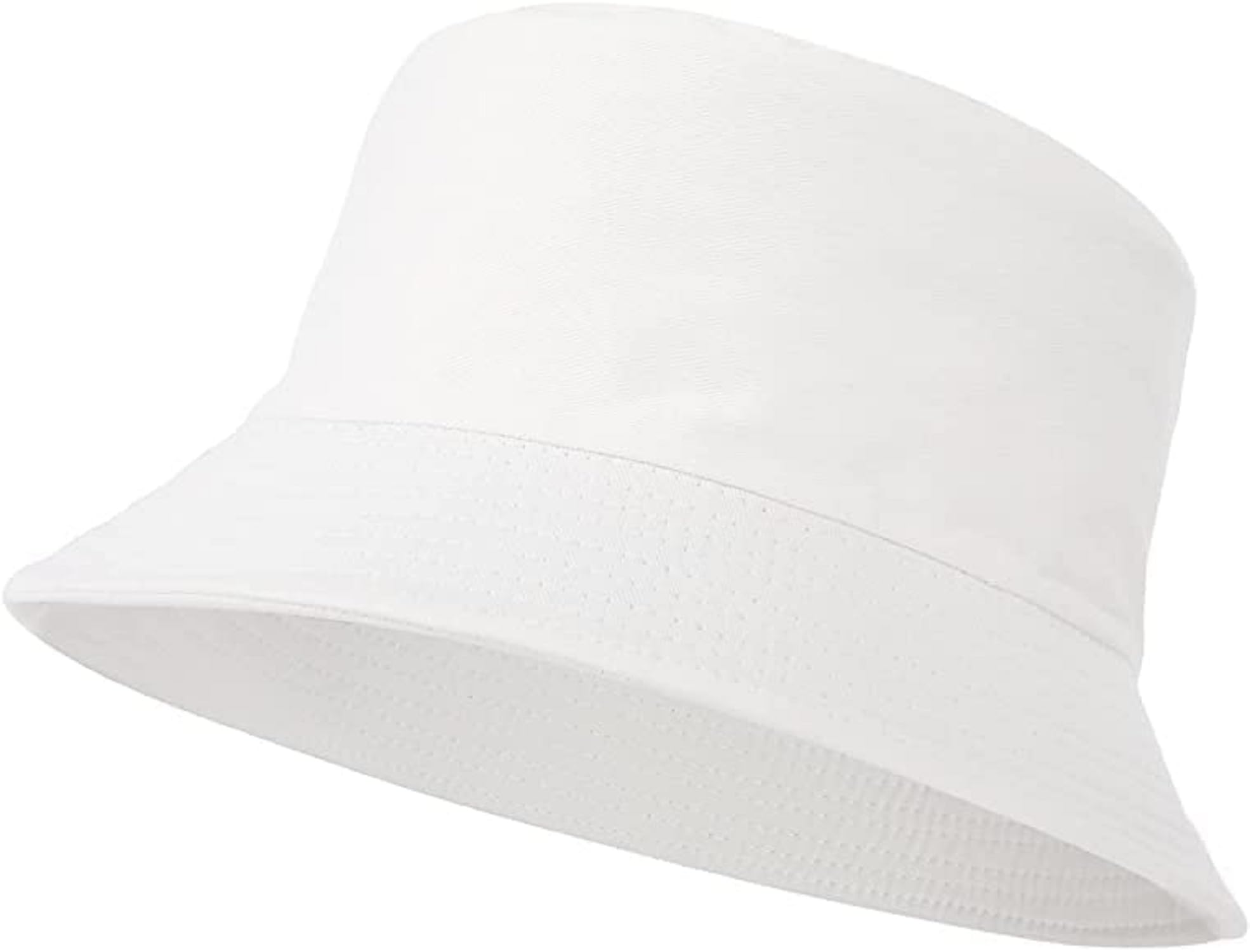 fqzilon Women Bucket Hat Foldable Cotton Sun Beach Hat Fisherman Hat Casual Outdoor Cap Lovely Bomber Hats for Women Men Boy Girl, White -Colour, Free Size-picture-12