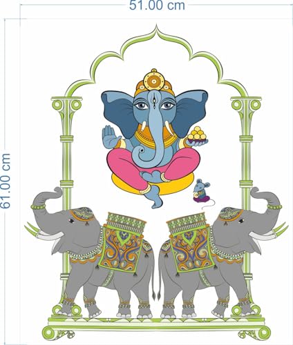 Image of Rangoli Vinyl Wall Sticker Self-Adhesive Wall Decor for Home, Office, Bedroom, and Living Room Decor Easy to Apply & Peel. Parent 5, Design-25