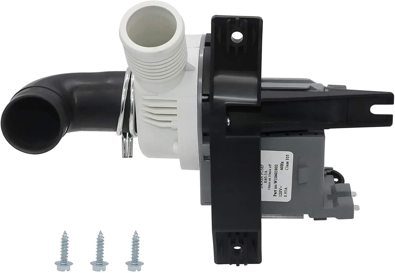 W10409079 Washer Drain Pump Fit for Whirlpool Maytag Kenmore Washing Machine Replaces W10403802 WPW10409079 AP6021043 PS11754363 EAP11754363 2118648 by Beaquicy