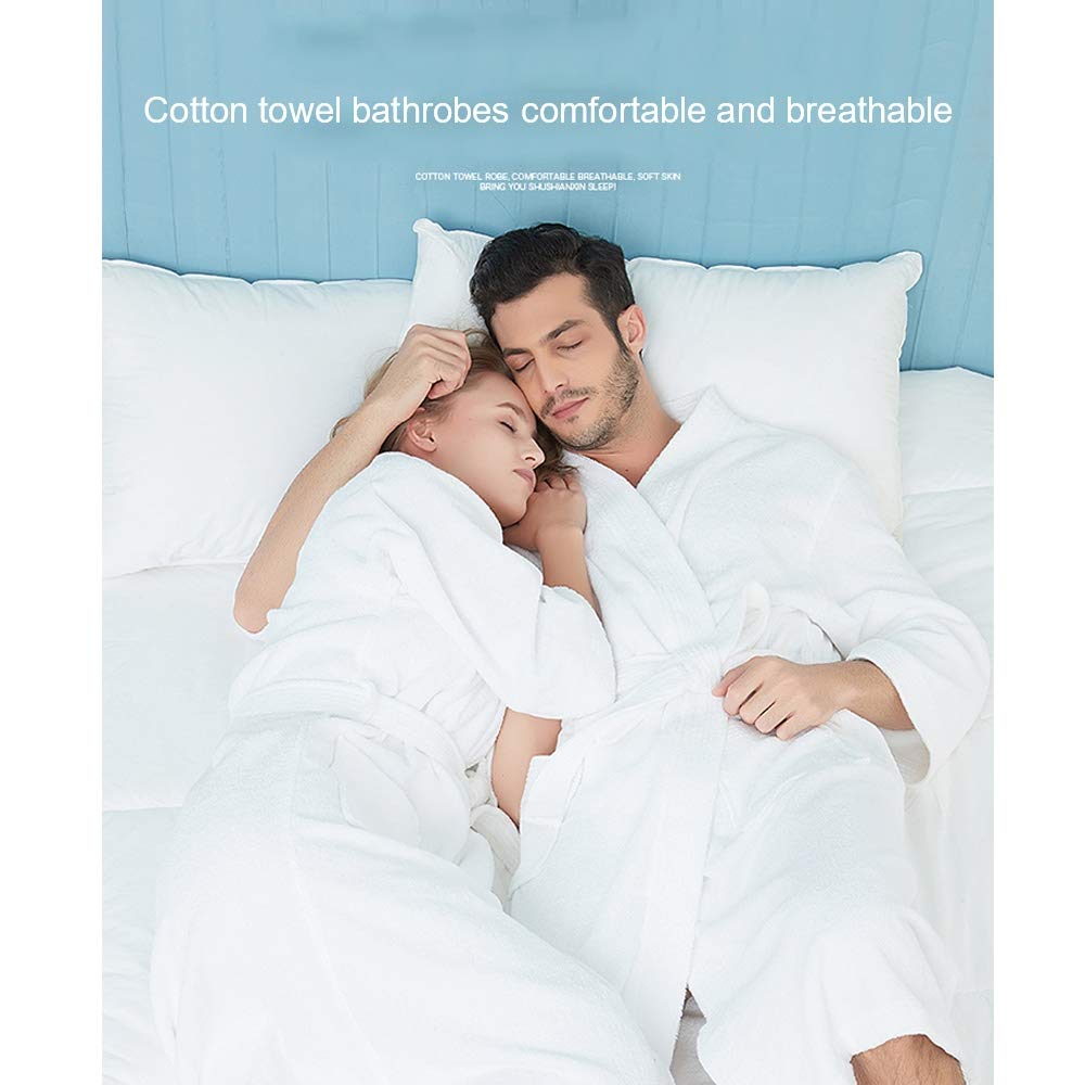 Xiang Ru Unisex Kimono Badjas, Dames Heren Badjas, Koppels Badjassen Liefde Nachtjapon voor Alle Seizoenen, L