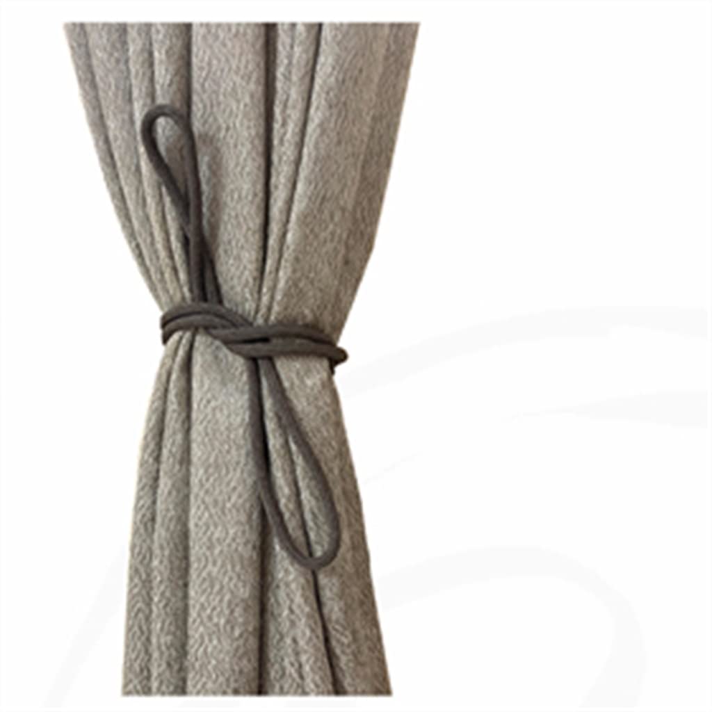 Sangle de Boucle de Rideau Non métallique Nordique Corde Suspendue Sangle de Rideau à Pompon (Couleur : Gris, Taille : 74 cm) (Vert 74 cm)
