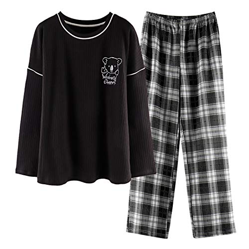 GOSO Mädchen Schlafanzug Pyjama Set niedlich Kinder Pyjama Nachtwäsche Tops und Lange Hose Nachtwäsche Kinder Outfit 8 9 10 11 12 13 14 Jahre