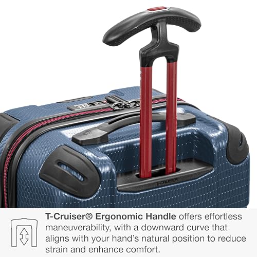 Traveler's Choice Maxporter II Polycarbonate Hardside Trunk with Spinner Wheels, Navy, 28-Inch Medium Trunk