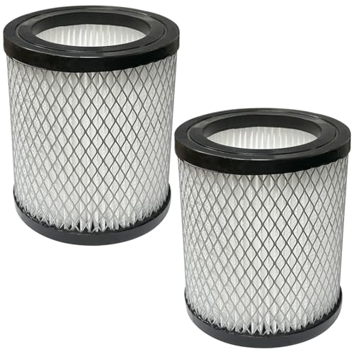beaufan - 2 filtres HEPA compatibles avec DPE, OLYMPIC, PowerPlus K-408 aspirateur vertical, filtre cylindre de remplacement avec armature pour conteneur universel perforé cendres